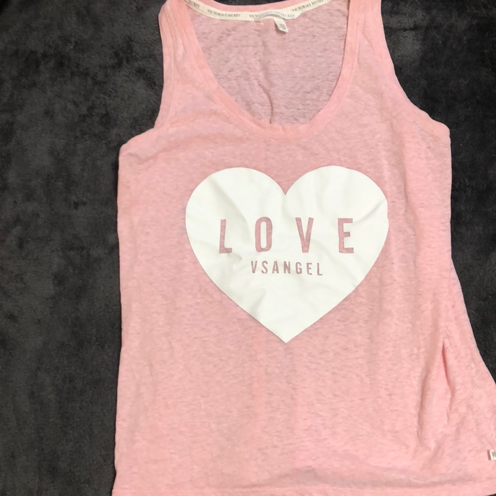 Pink Victoria’s Secret tank top or pajama top